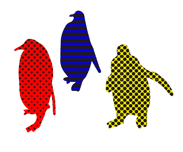 ペンギンの行進のＧＩＦアニメ animated gif figure march of penguin