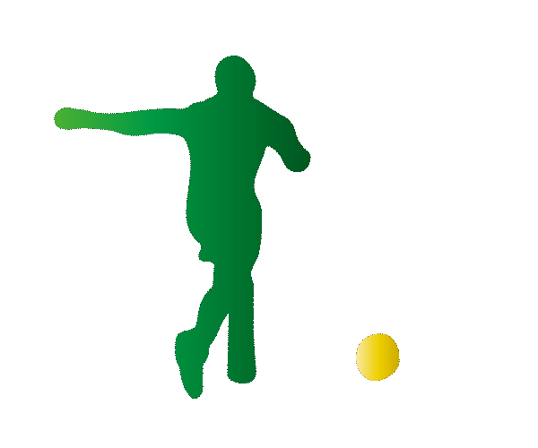サッカー　シュートをうつ選手のＧＩＦアニメ animated gif soccer shoot for a goal